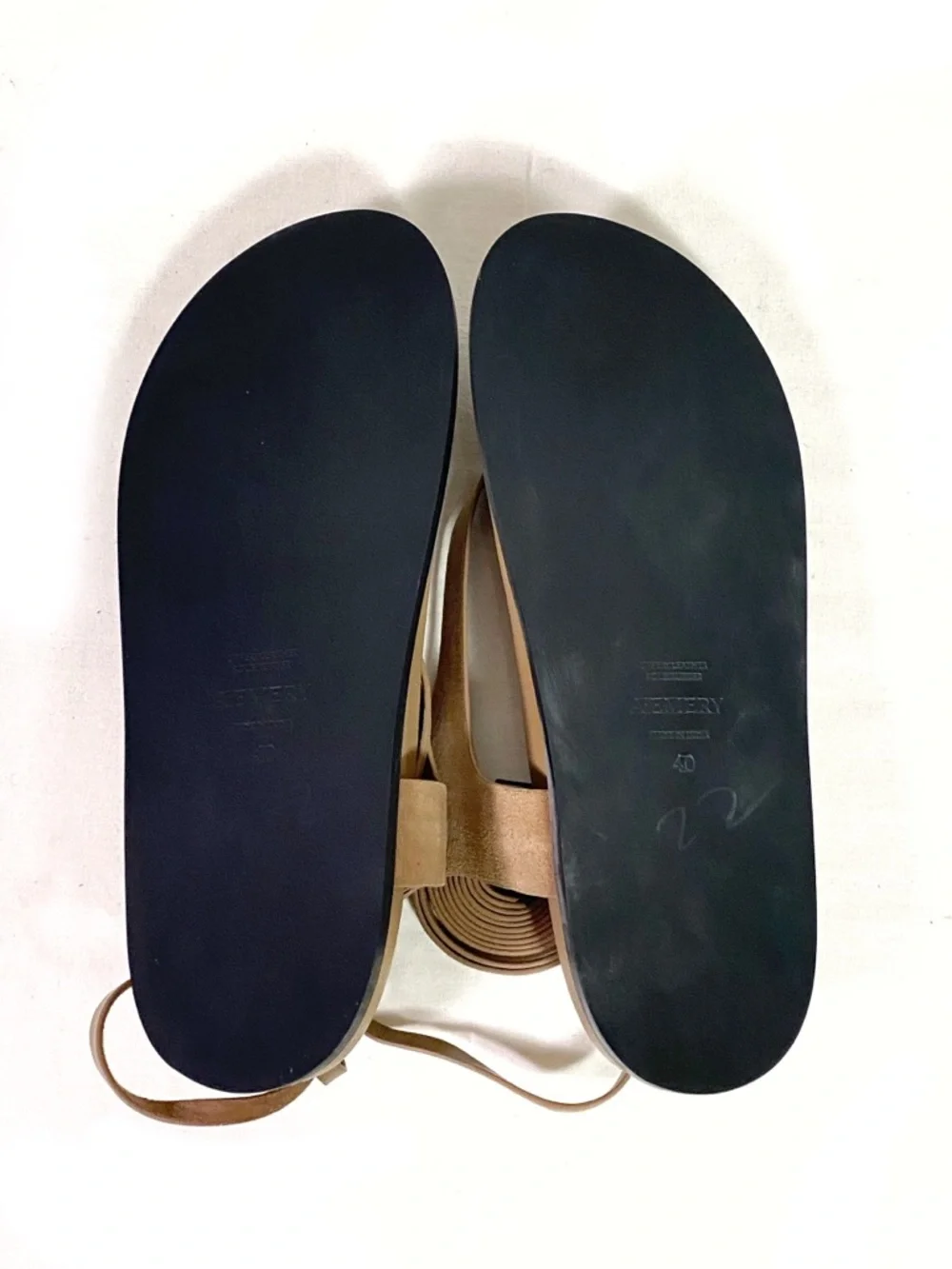 A.EMERY Shel Suede Sandals - Picture 7 of 9